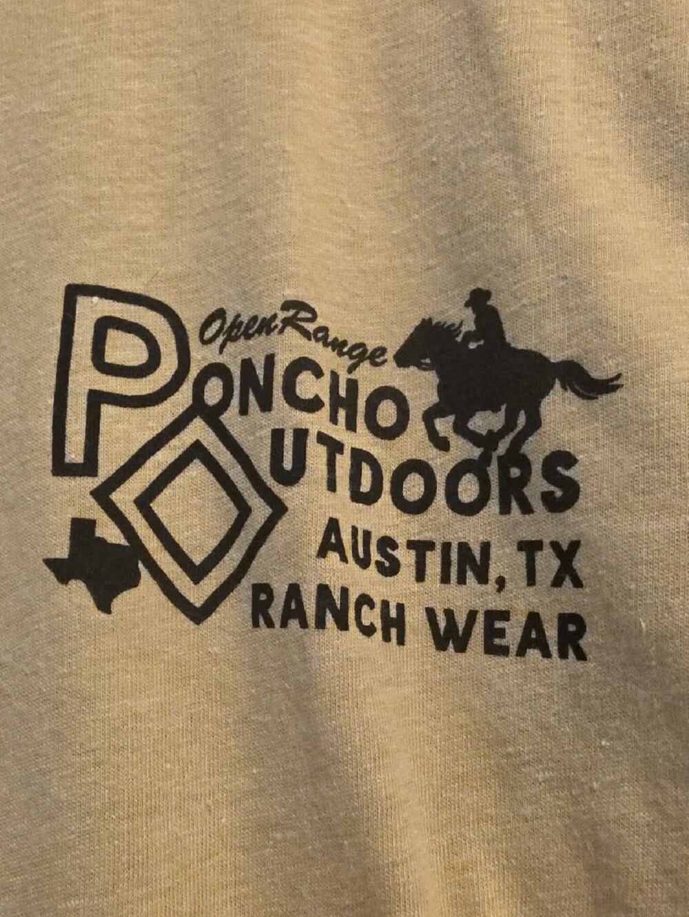 Poncho Open Range Graphic Tee - Cream - Picture 4 of 5